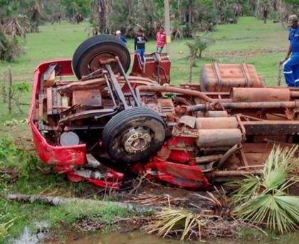 Caminhão carregado de animais capotou e no acidente ex.prefeito faleceu - Foto: internet